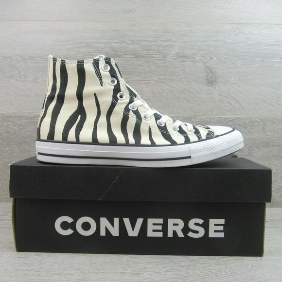 Converse CTAS HI Top Zebra Striped Sneakers - Picture 2 of 9